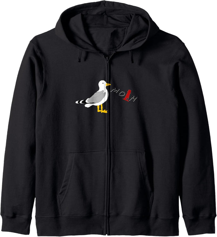 Moin Ostfriesland mit Leuchtturm Ostfriese Geschenk Kapuzenjacke