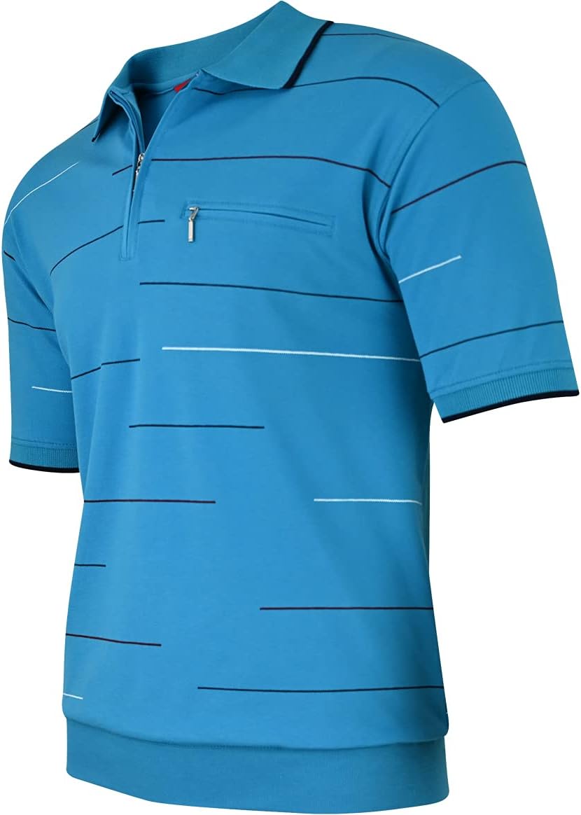 Soltice Herren Kurzarm Poloshirts, Karierte Kragen Hemd, Gestreifte Polo Shirts, Blousonshirts aus B