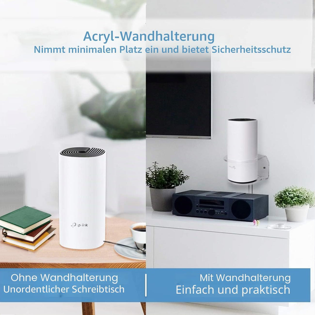 HOLACA Wandhalterung für TP-Link Deco M4 Whole Home Mesh WiFi System, Kabel-Management Halter für De