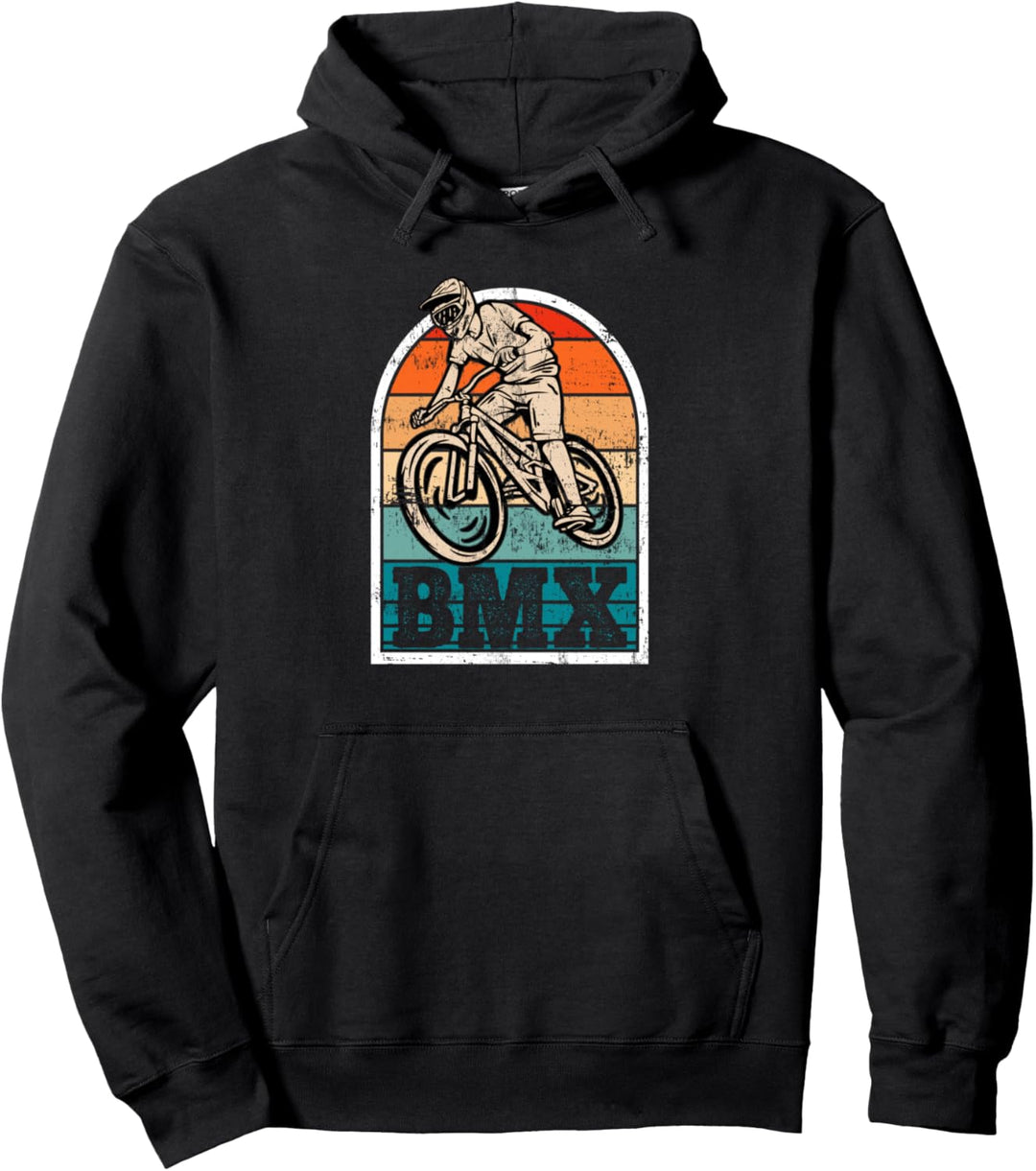 BMX Mountainbike Fahrradmotiv Downhill Spruch Radfahrerin Pullover Hoodie