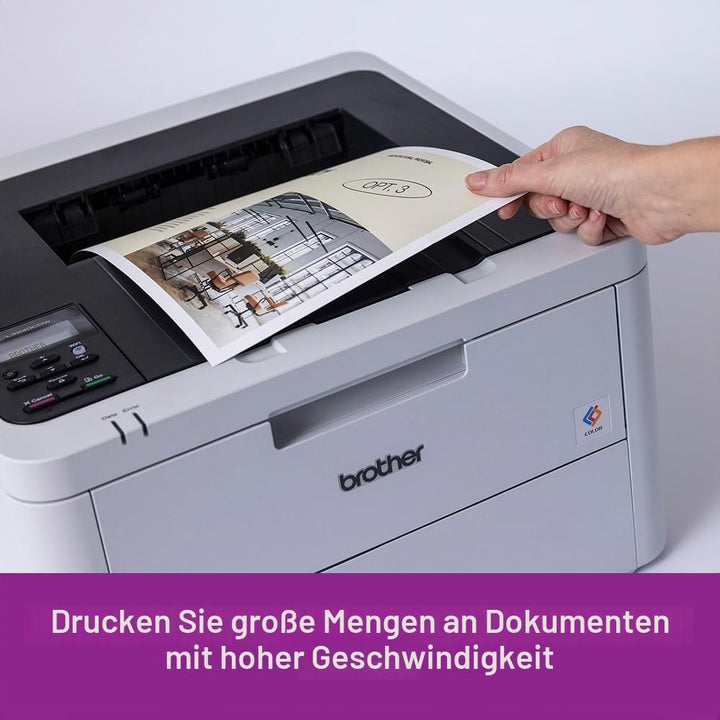 Brother HL-L3240CDW - Kompakter Farb-LED-Drucker mit WLAN/LAN und Duplexdruck