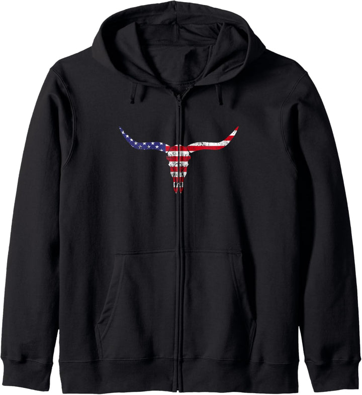 Texas Longhorn Rinder Design für stolze Texaner Kapuzenjacke