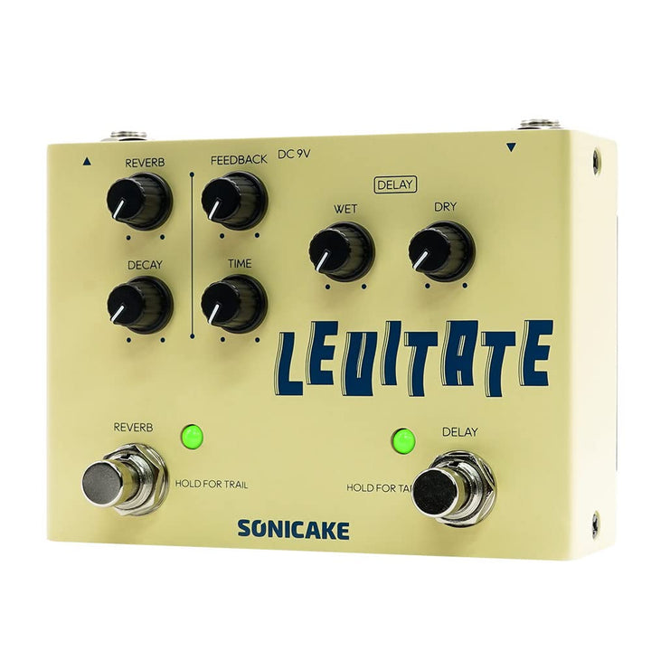 SONICAKE Delay und Reverb 2 in 1 Gitarren Effektpedal Digital Levitate Delay Reverb, Delay Reverb