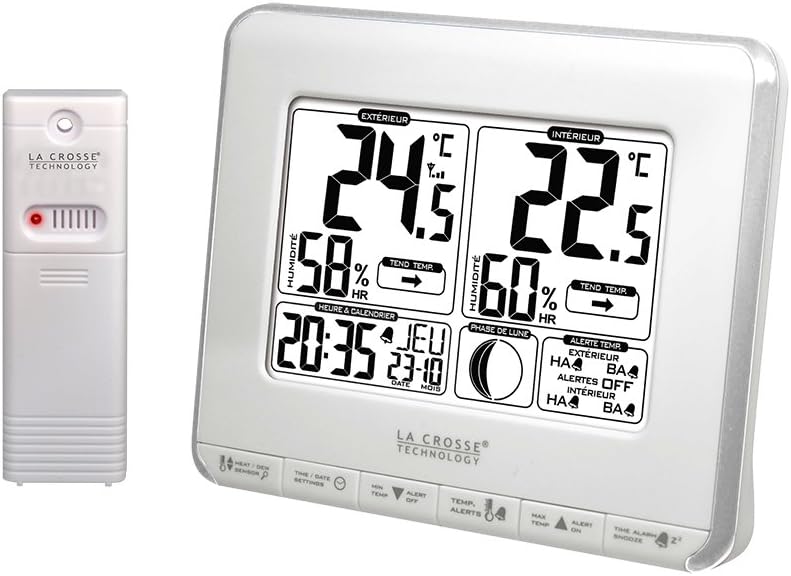 La Crosse Technology WS6812 Wetterstation, Farbe Silber