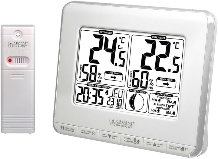 La Crosse Technology WS6812 Wetterstation, Farbe Silber