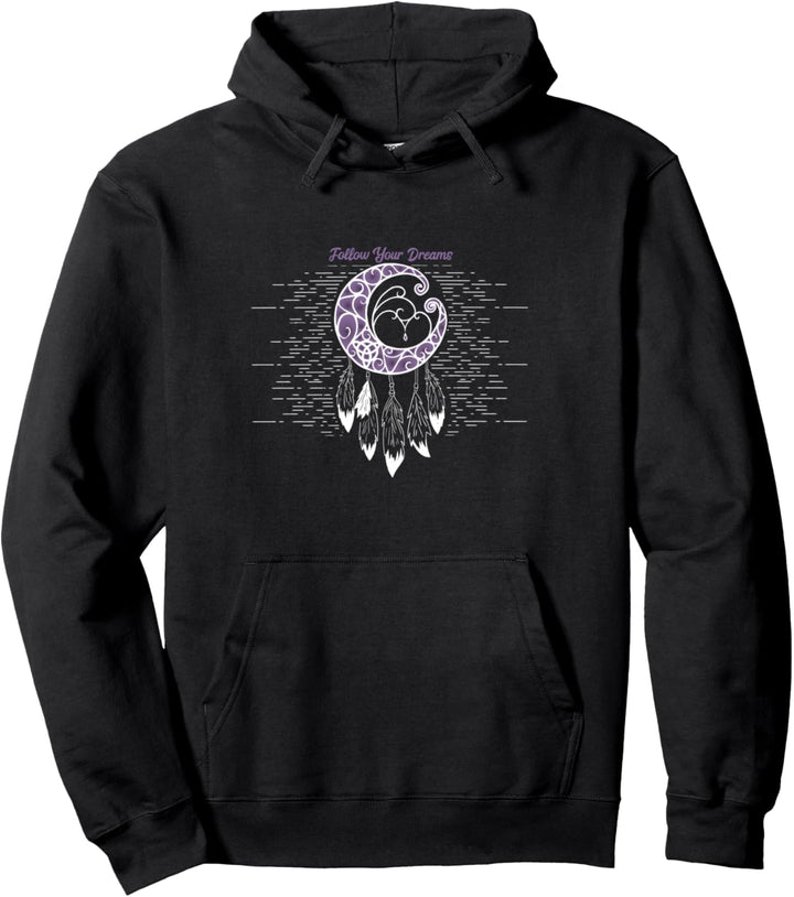 Follow Your Dreams Moon Dreamcatcher Pullover Hoodie