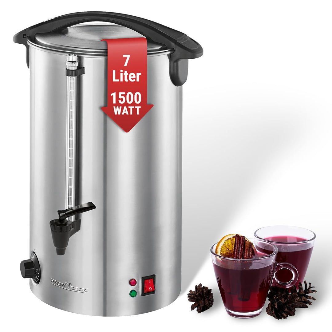 ProfiCook PC-HGA 1196 Heissgetränkeautomat, zum Erhitzen und Warmhalten von z.B. Glühwein/Kaffee/Tee