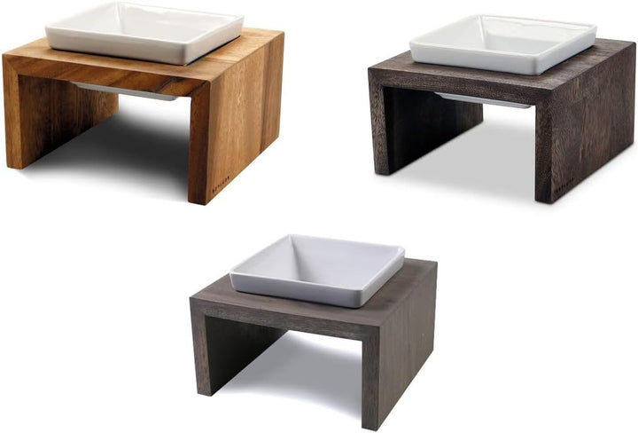 Replus Futterstation Meshidai Einzelnapf True S - 0,4l S 0.4 ltr. teak, S 0.4 ltr. teak