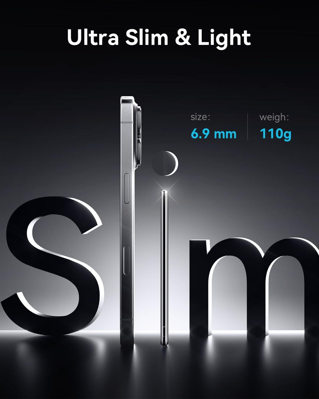 Kuulaa Ultra Slim PowerBank, 5000 mAh, MagSafe PowerBank mit Type C 20W Ausgangsleistung, Schnelllad