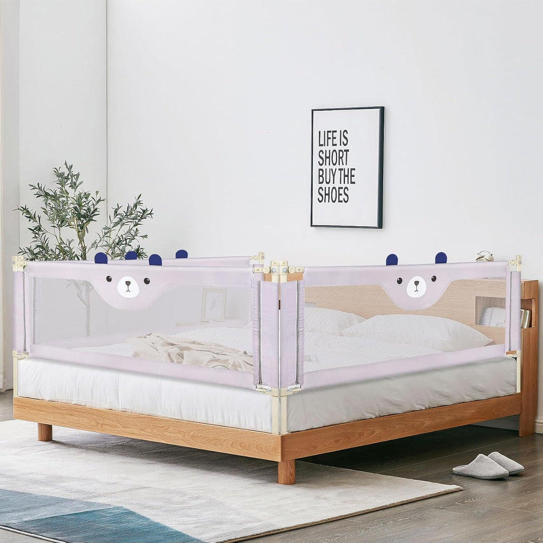 Kedia Bettgitter, Bettschutzgitter für Kinder Rausfallschutz Bett, Rausfallschutz Kinderbett, Bettgi