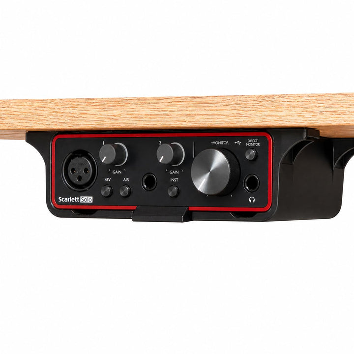 Tischhalterung für Focusrite Scarlett Solo 3rd Gen Audio-Interface, Desk Mount, Under Desk Mount, Sc