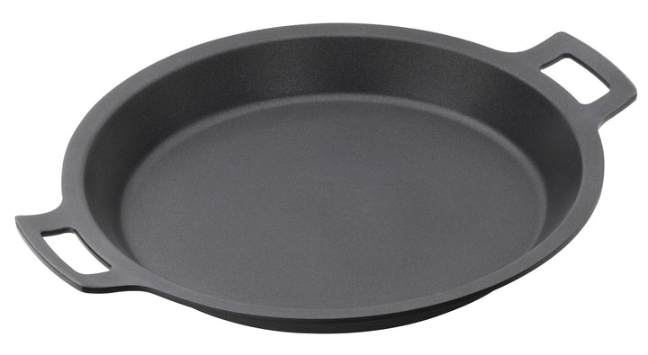 BRA Efficient Paella-Pfanne, Aluminiumguss mit Antihaftbeschichtung Teflon Platinum Plus, Silikongri