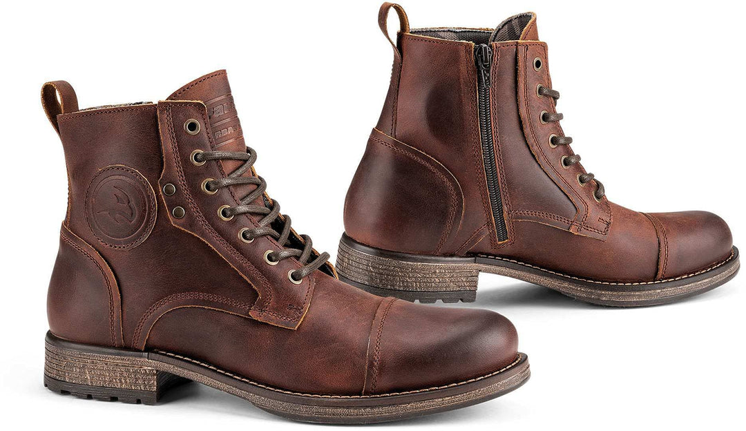 Falco Herren Motorradsc Motorradstiefel 46 EU Braun, 46 EU Braun