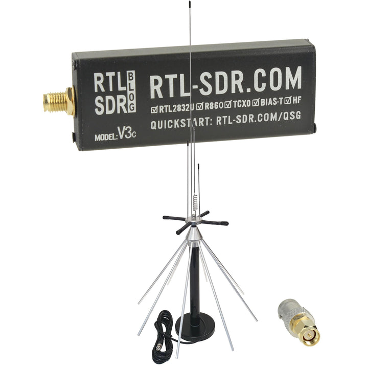 RTL-SDR Blog V3C USB-C SDR Empfänger Set mit SKYSCAN Desktop Scannerantenne 25–2000 MHz R860/R820T2