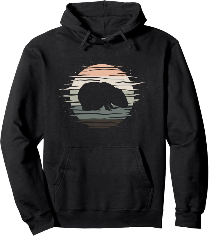 Capybara Vintage Nagetier Wasserschwein Haustier Geschenk Pullover Hoodie