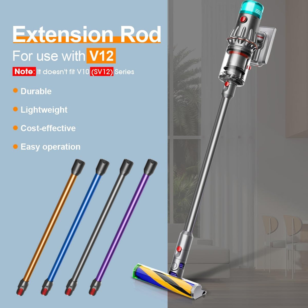 Saugrohr für Dyson V12 Detect Slim & V9 Motorbar Staubsauger, 74CM (Grau), Grau