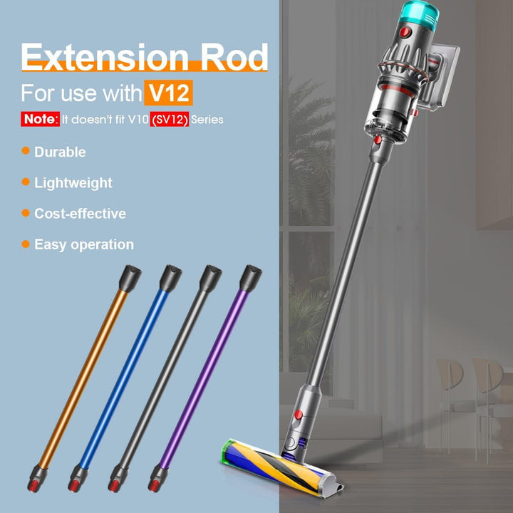 Saugrohr für Dyson V12 Detect Slim & V9 Motorbar Staubsauger, 74CM (Grau), Grau