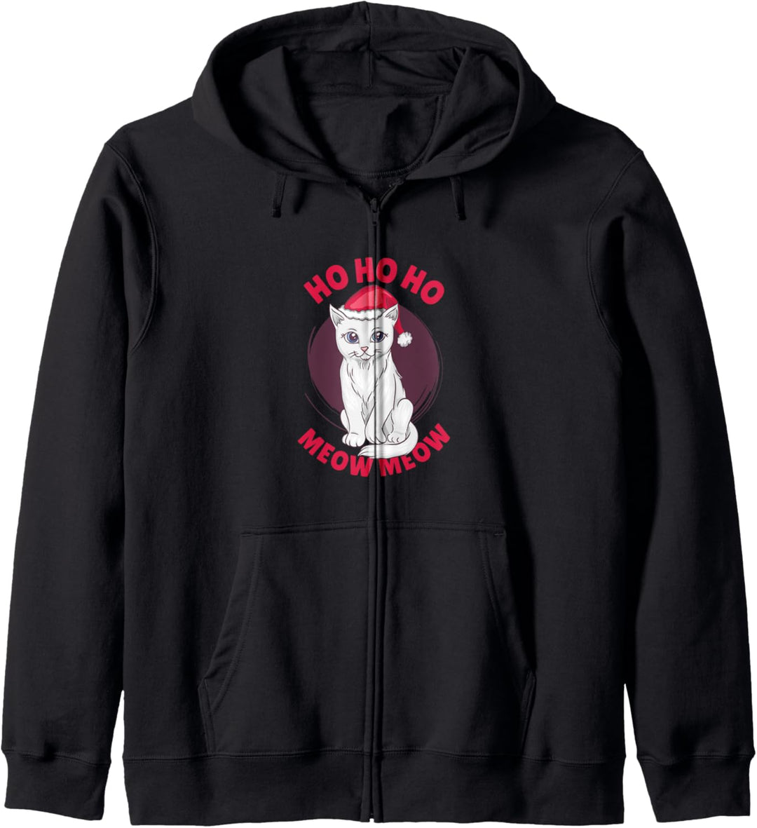 Weihnachtskatze - ho ho und miau miau Kapuzenjacke