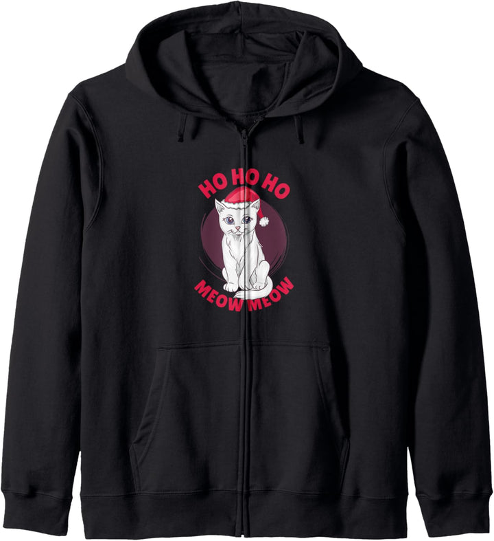 Weihnachtskatze - ho ho und miau miau Kapuzenjacke