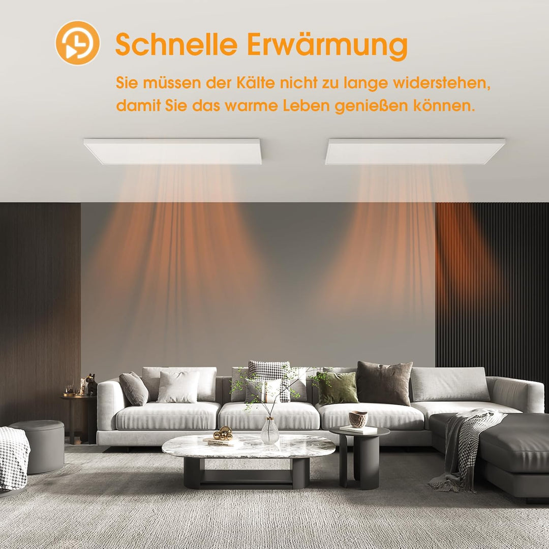 Infrarotheizung Deckenmontage mit Thermostat, Deckenheizung Infrarot Deckenheizstrahler, Infrarothei