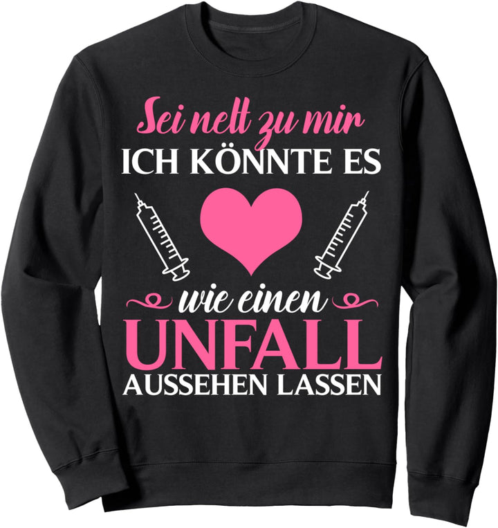 Notarzt Kostüm Notärztin Rettungssanitäter Rettungsassistent Sweatshirt
