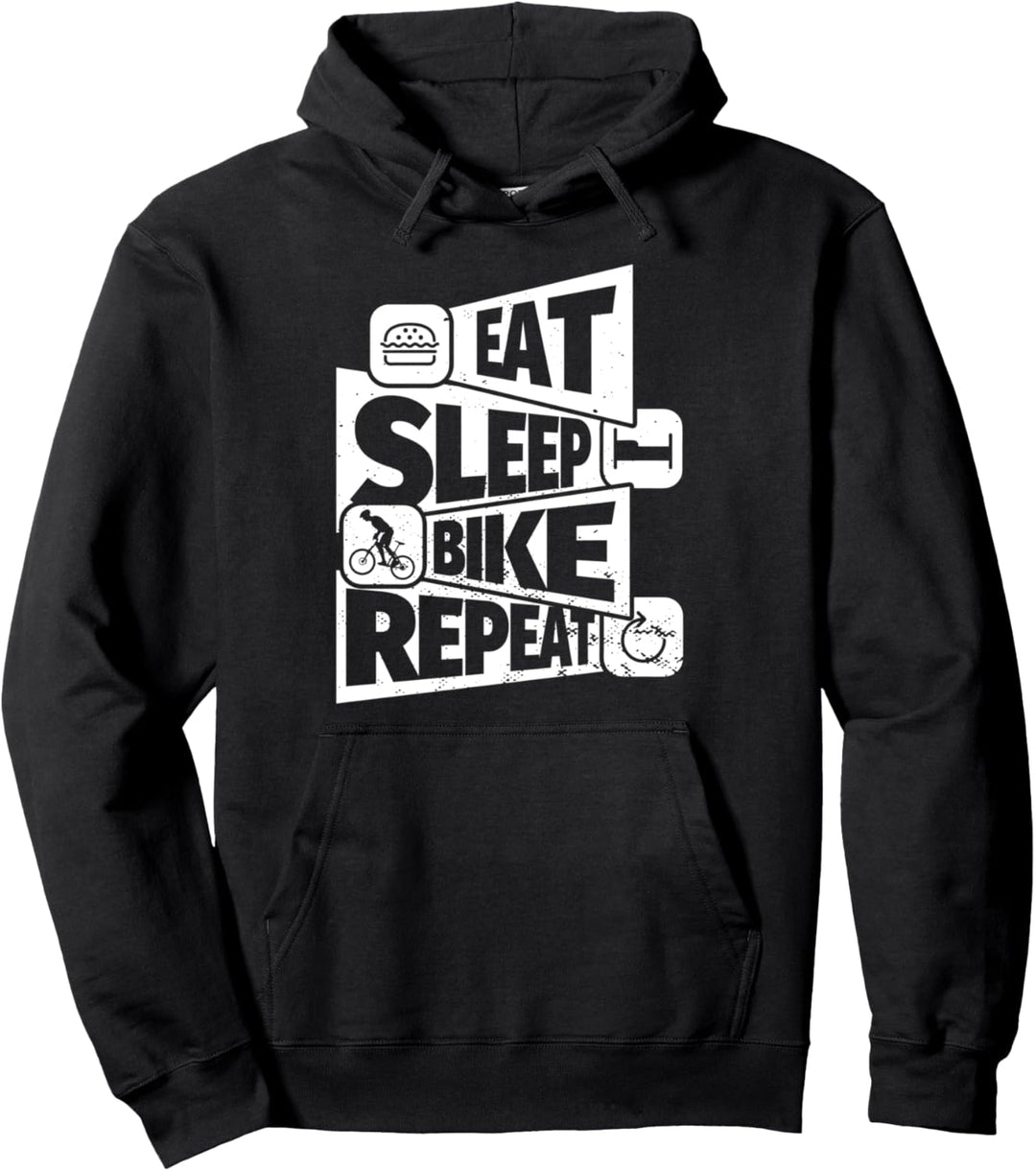 ESSEN SIE SCHLAF Fahrrad WIEDERHOLEN Lustiges Fahrradfür ein Pullover Hoodie