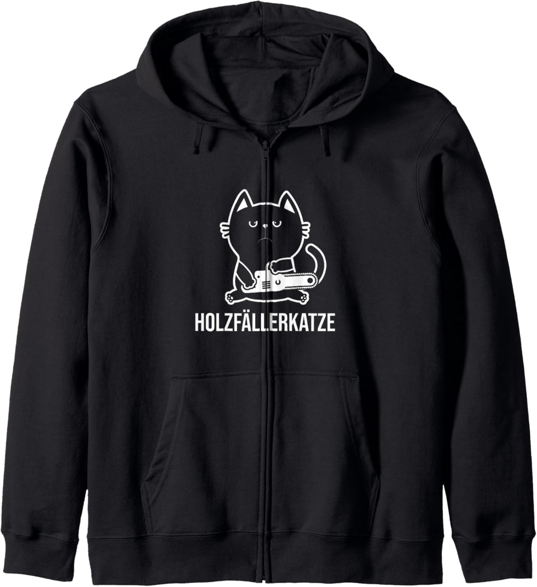 Holzfäller Katze Kettensäge Kettensäge Katzen Geschenk Kapuzenjacke