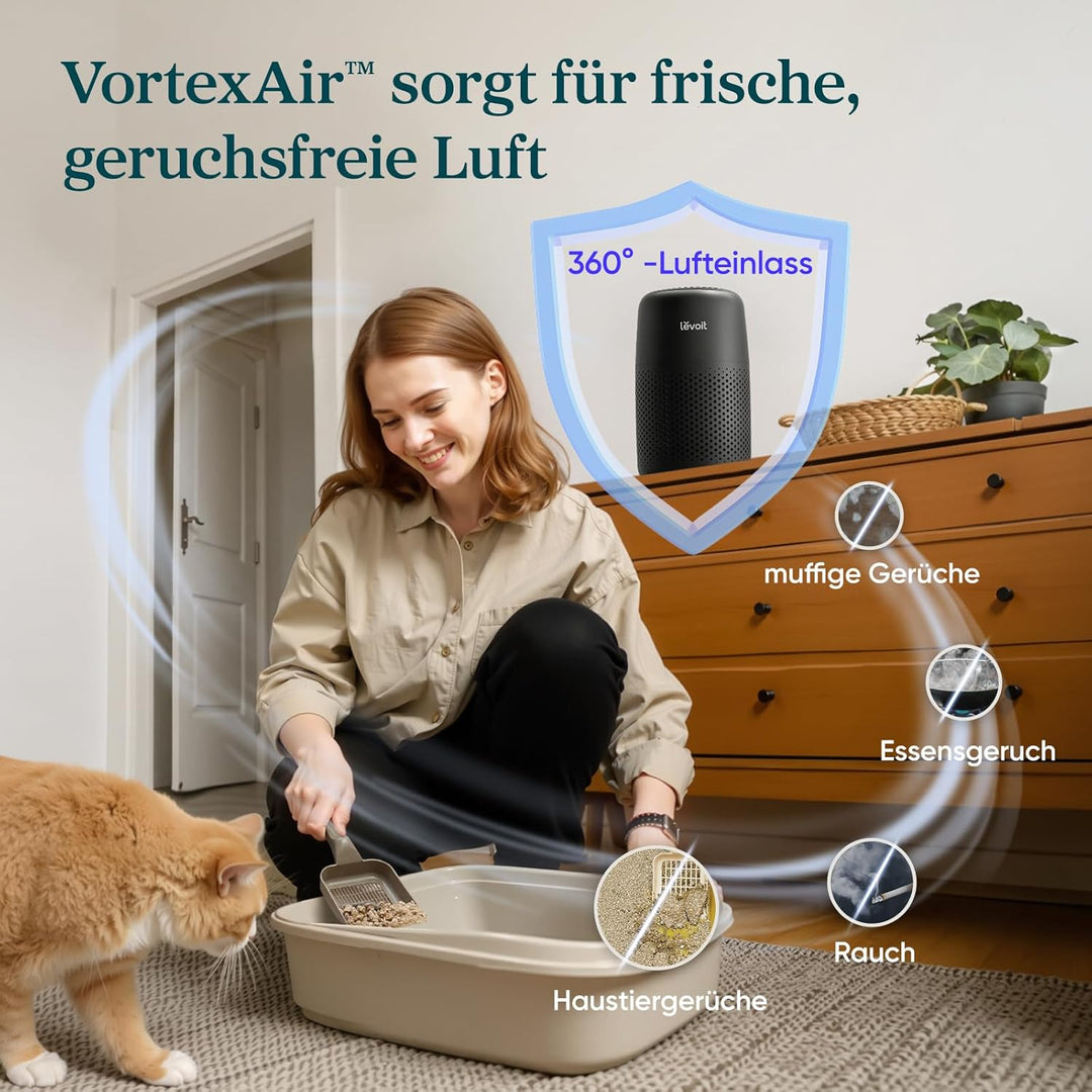 LEVOIT Luftreiniger mit HEPA-Filter, Air Purifier mit Aromatherapie, leiser und niedriger Stromverbr
