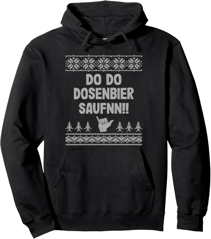 Dosenbier Saufen Pullover Weihnachten Bier Pullover Hoodie