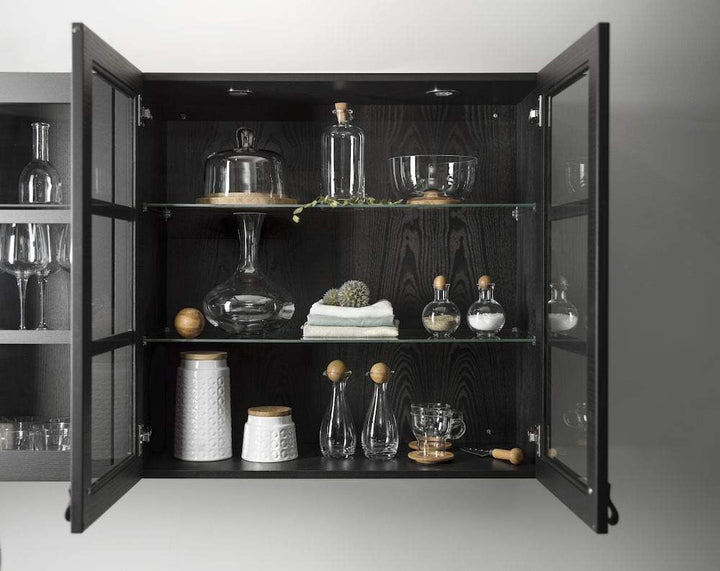 Sagaform Servier Set mit Holzkugel, SF 5016554, Glas, 8.0x8.0x12.0 cm Gewürz-/Kräuterflaschen, Gewür