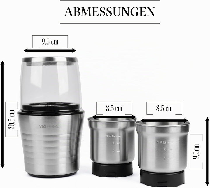 Kaffeemühle Elektrische - Schlagmesser Kräftige - mahlen Kaffeebohnen Gewürze Kräutern Nüsse