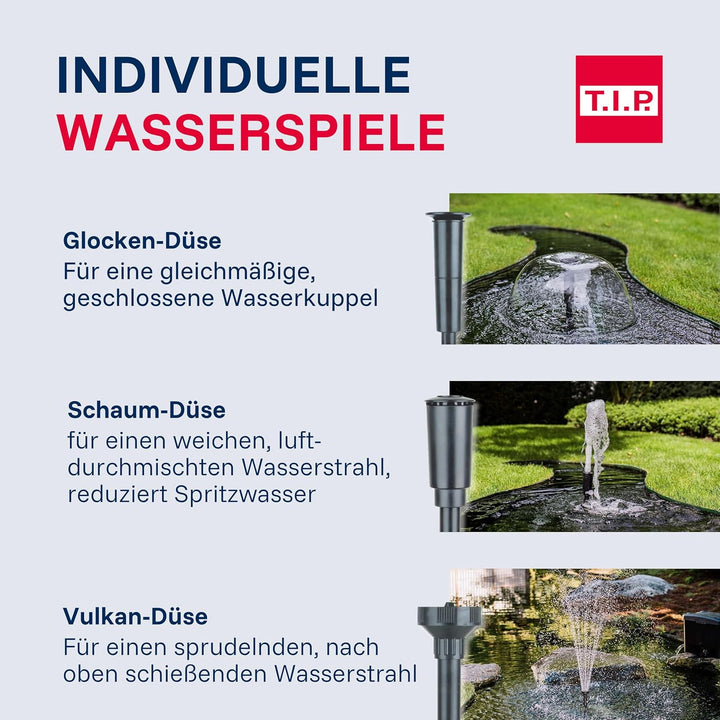 T.I.P. Wasserspielpumpe WPS 2000 R (bis 2.000 l/h Fördermenge, Förderhöhe max. 2,5 m, für den Einsat