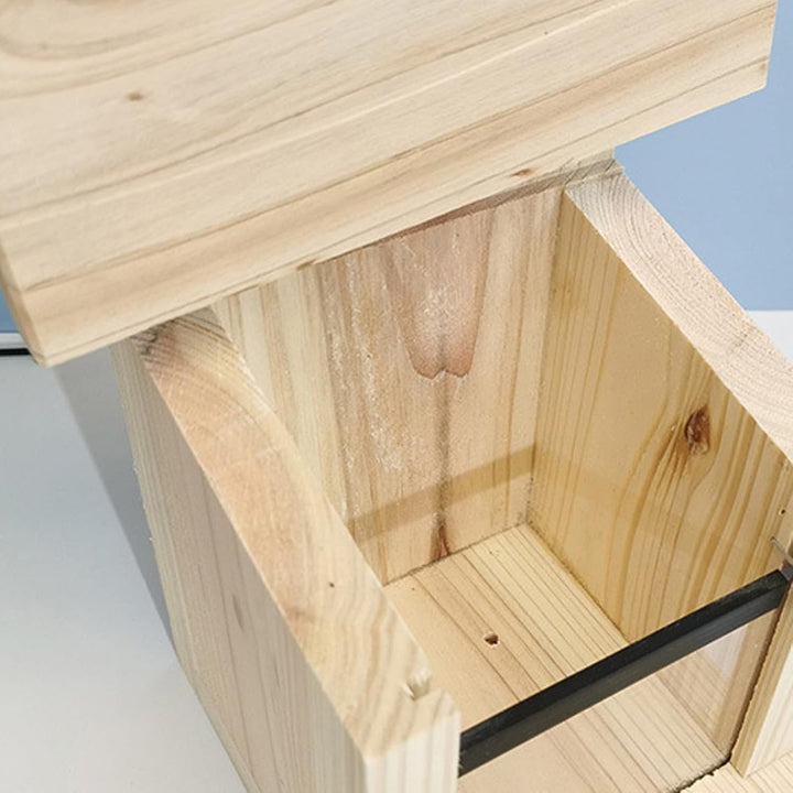 Eichhörnchen-Futterstation – nagensicheres Dach-Futterhaus aus Holz, nagensicheres Dach, Eichhörnche