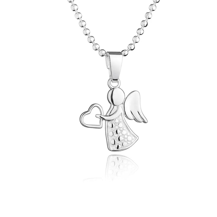 fish Mädchen Silber-Kette 925 Engel-Anhänger mit Schmuck-Etui, Geschenk-Idee 40.0 Zentimeter, 40.0 Z