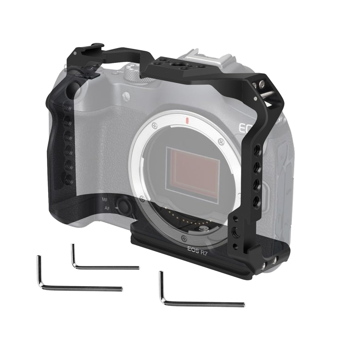 EOS R7 Kamerakäfig, EOS R7 Käfig für Canon EOS R7 Kameratasche Camera Rig Cold Shoe