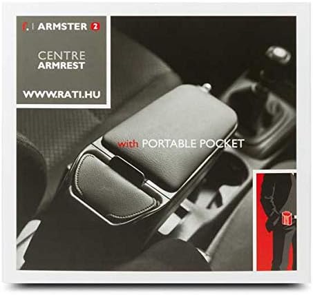 Armlehne Specific Schwarz/Grau Armster 2 für Volkswagen Golf V (03-09). Mit Staufach und faltbar. SC