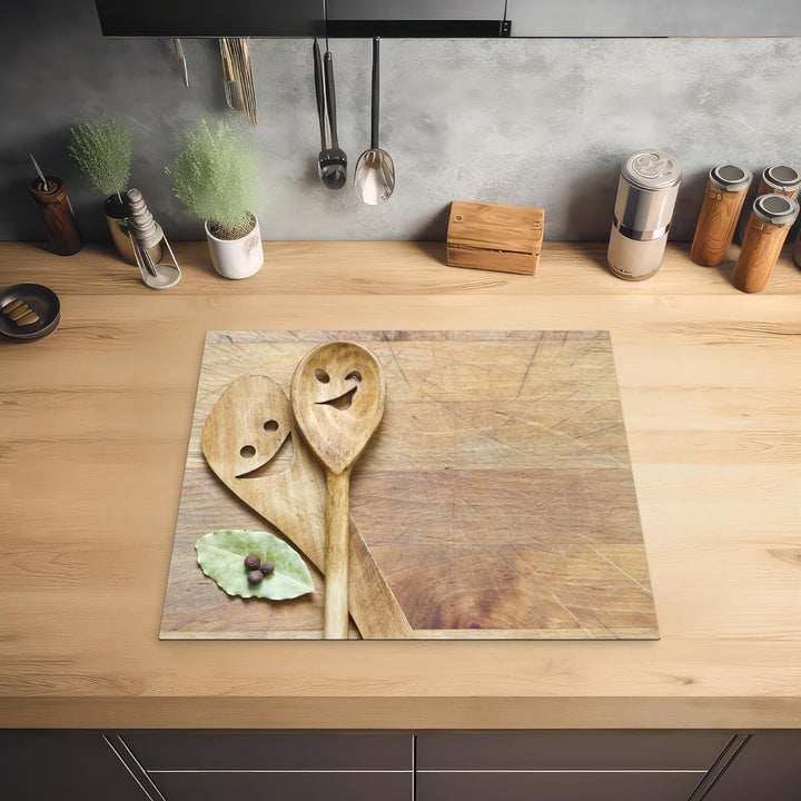 KitchenYeah© Herdabdeckplatte Einteilig Küche Herdabdeckung Induktionsfeld Ceranfeld Herdabdeckplatt
