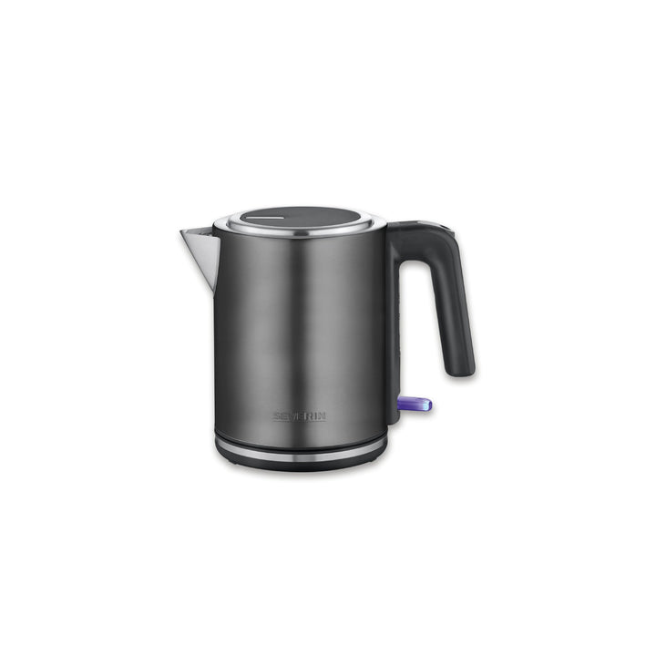 Severin Wasserkocher mit Fast-Boil-Power und Kalkfilter, 1 L Fassungsvermögen, Einhandbedienung, Tee