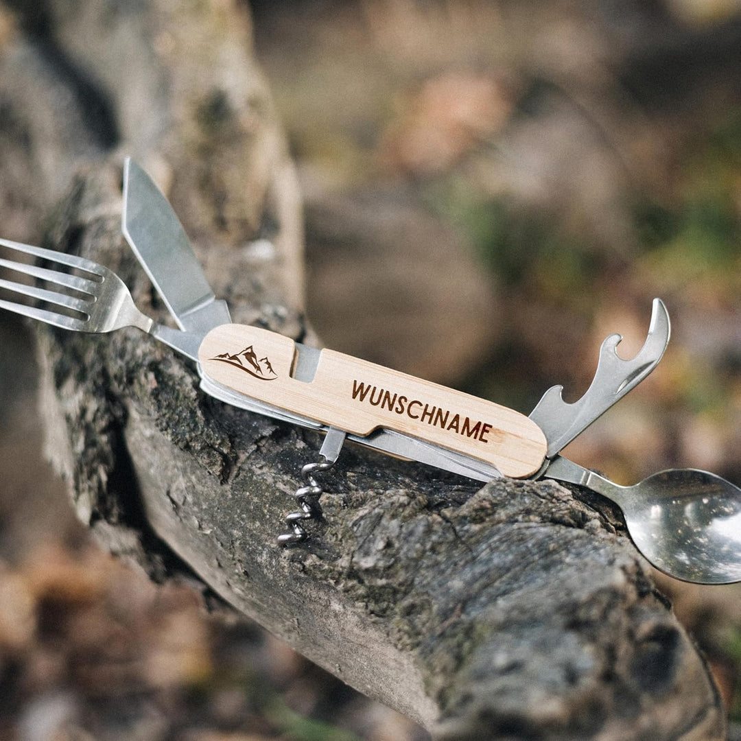 Wanderwerkzeug, Wandern Geschenk, Berge, Geschenke für Männer, Wanderbesteck, Bergliebe, Männergesch