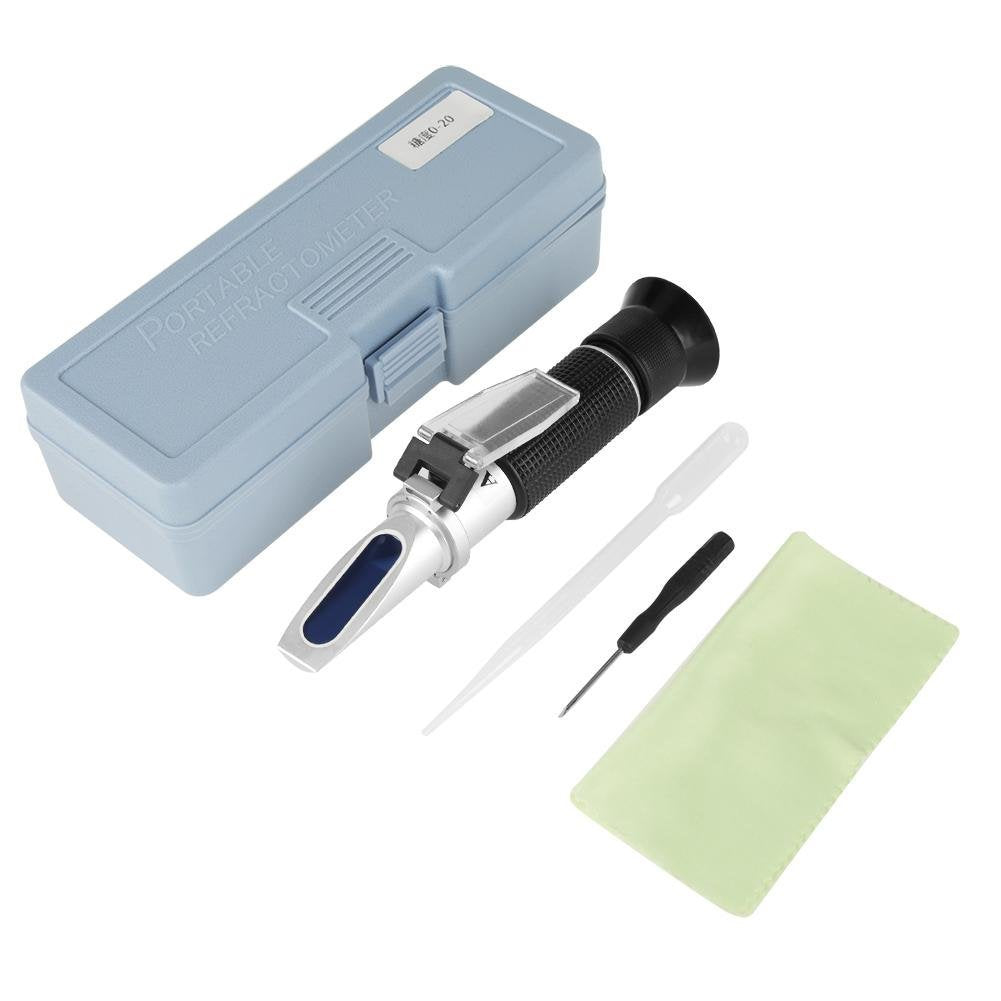 Professional Brix Refractometer Kit 0-20% Honey Beer Fruit Juice Sugar Tester Measurement Device For