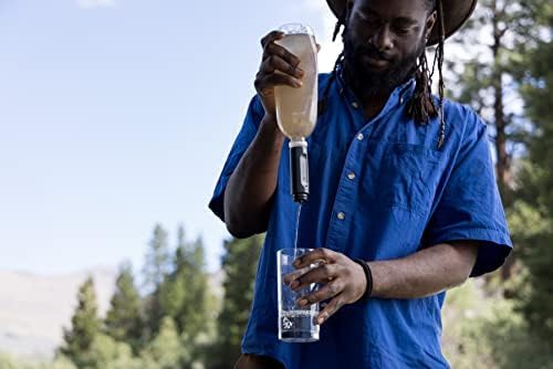 LifeStraw Peak Squeeze Bottle 1L (grey) 1 l Dark Mountain Grey, 1 l Dark Mountain Grey