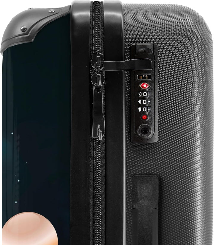 NoBoringSuitcases.com® Kinderkoffer Jungen, 67 cm - 72 L - Reisekoffer mit Rollen Gross - Hartschale