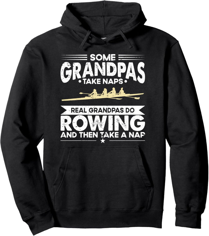 Manche Grossväter machen ein Nickerchen, echter Opa rudert Pullover Hoodie