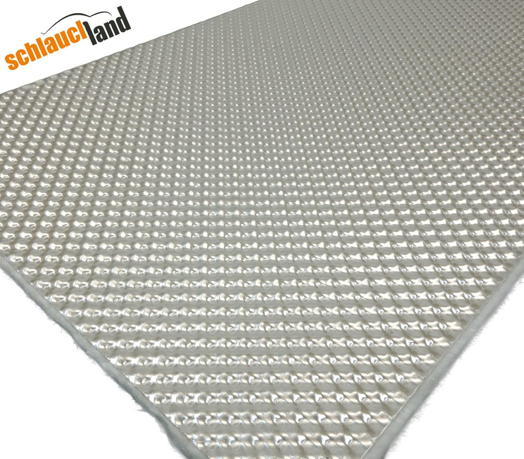 1 Stück Alu-Keramik Hitzeschutzmatte ULTRA selbstklebend 0,50 x 0,50 m reflektierend | VIELE GRÖSSEN