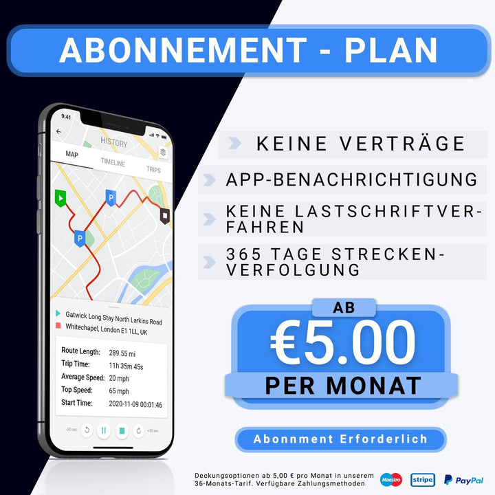 GPSLive DB4 GPS Tracker Auto, Van, Flotte, KFZ | Made in EU | Einstecken und loslegen | Livetracking