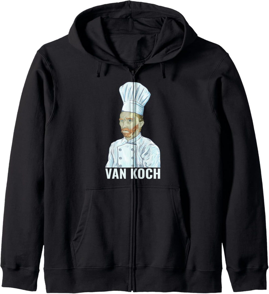 Lustiges Vincent van Koch Künstler Am Herd Kunst Kapuzenjacke