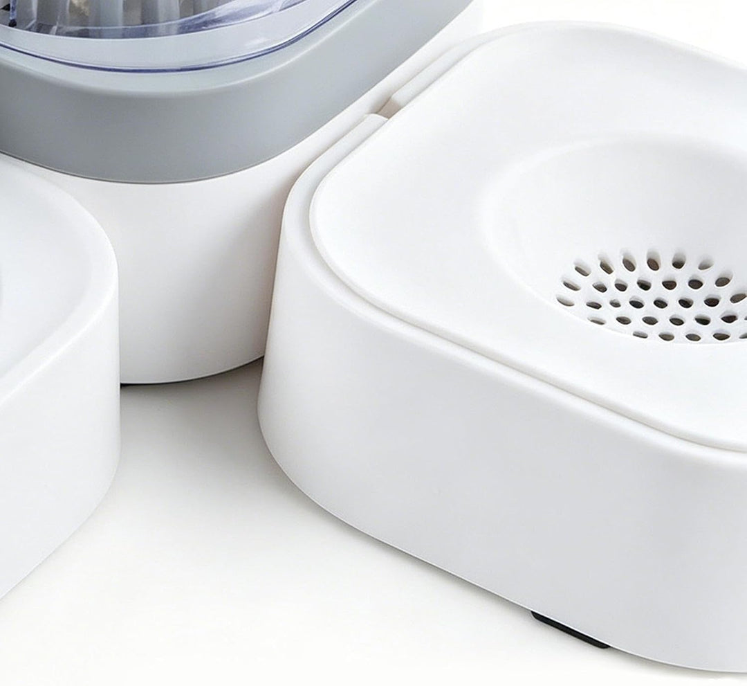 Automatischer Futter- und Wasserspender Multifunktional mit abnehmbarem, | Automatische Futter- und