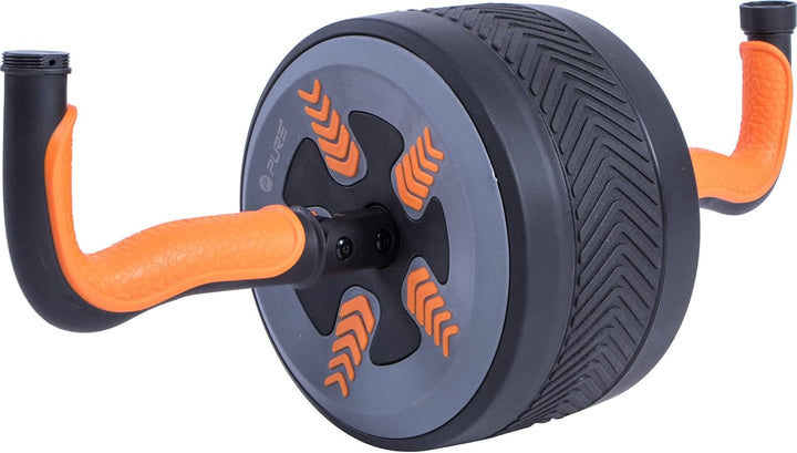 Pure2Improve Unisex-Adult 2 in 1 Core Training Bauchrad &amp; Kettlebell Bauchrad/Kettlebell, Schwarz, E