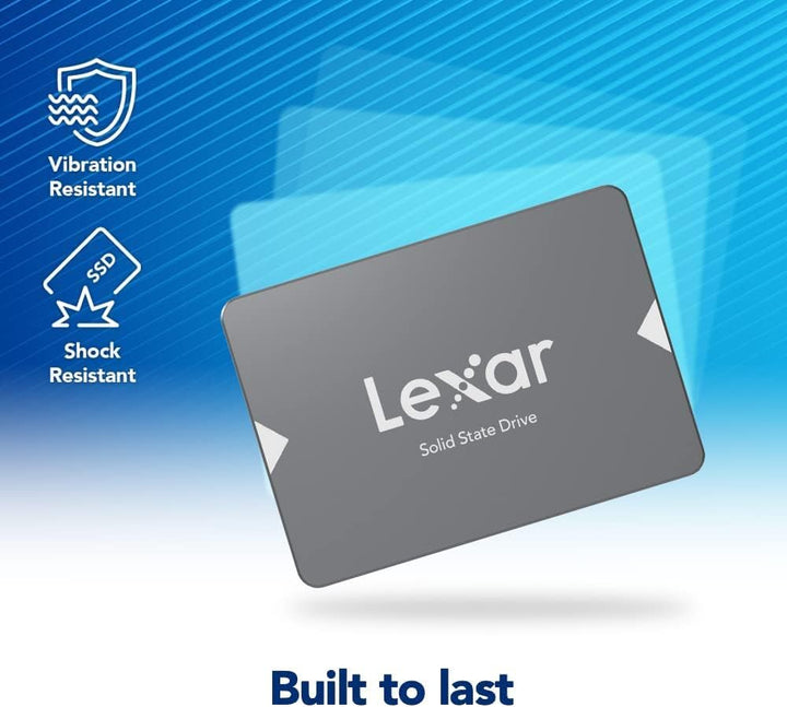 Lexar NS100 2,5" SATA III (6Gb/s) Interne SSD 1TB, Solid-State-Laufwerk, Bis zu 550 MB/s Lesen, für