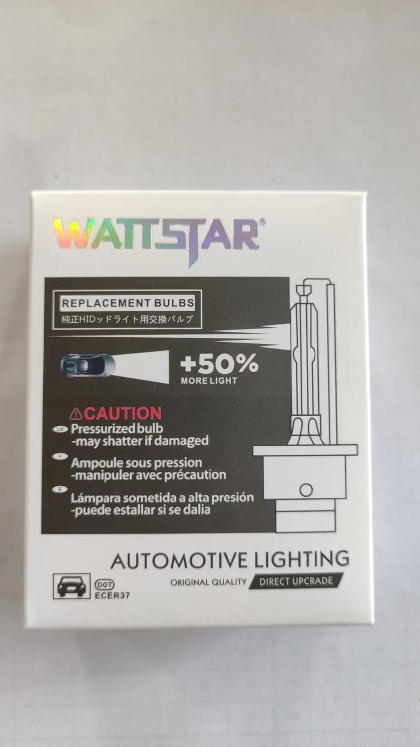 wattstar D4S Scheinwerfer, Restaurierung HID Kit, 35W 6000K Reinweiss Auto HID Umbausatz, Ersatzlamp